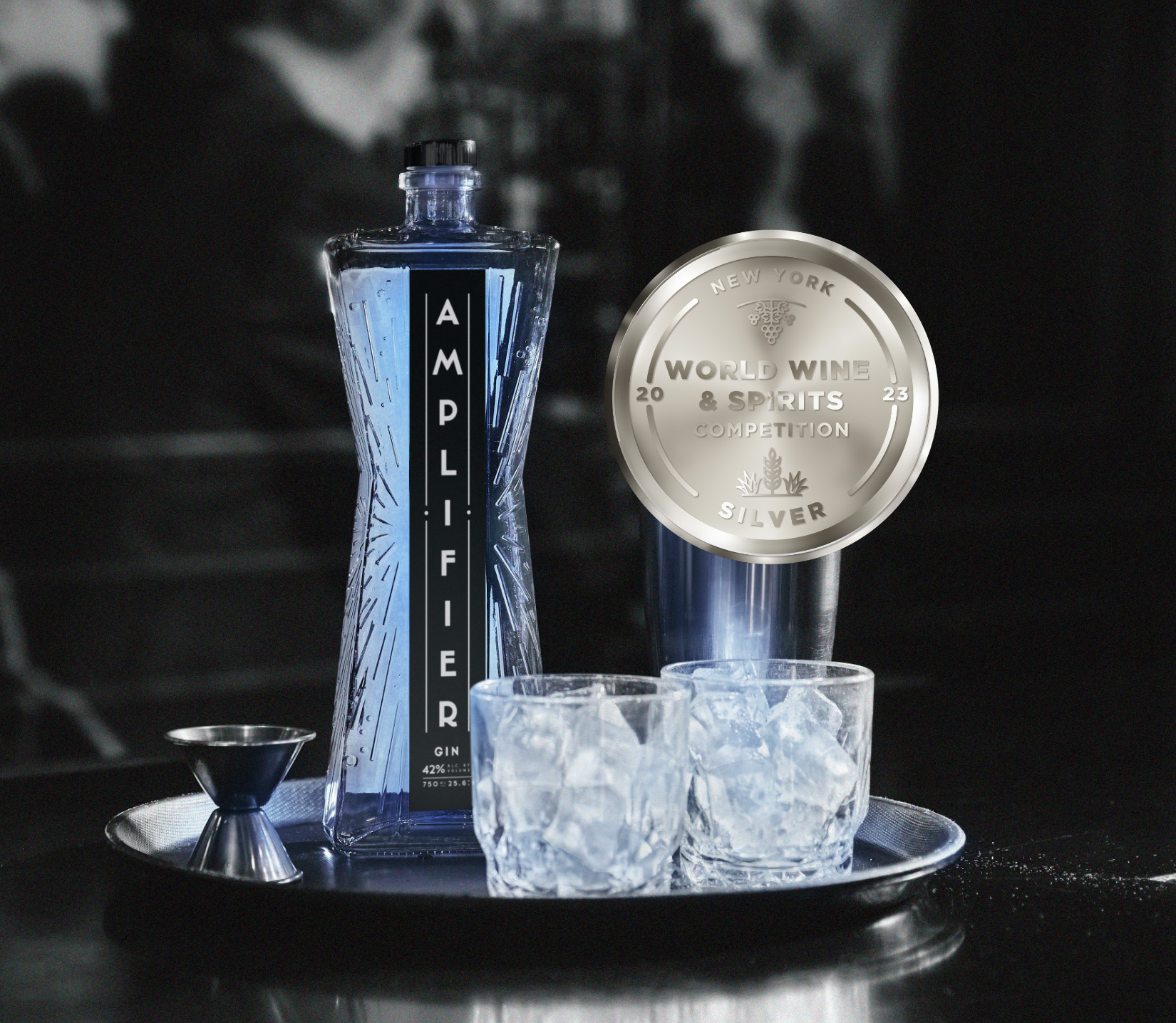 Amplifier Gin awarded silver at the 2023 New York Wine & Spirits Competition.